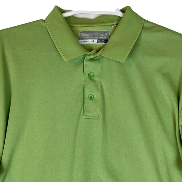 Cutter & Buck Mens CB DryTec Polo Shirt XXL Pale Green Moisture-Wicking Cotton - Picture 2 of 6